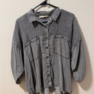 Lovestitch Gray Button Down Shirt